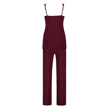 Pyjamasset Modal Lace, R&ouml;d