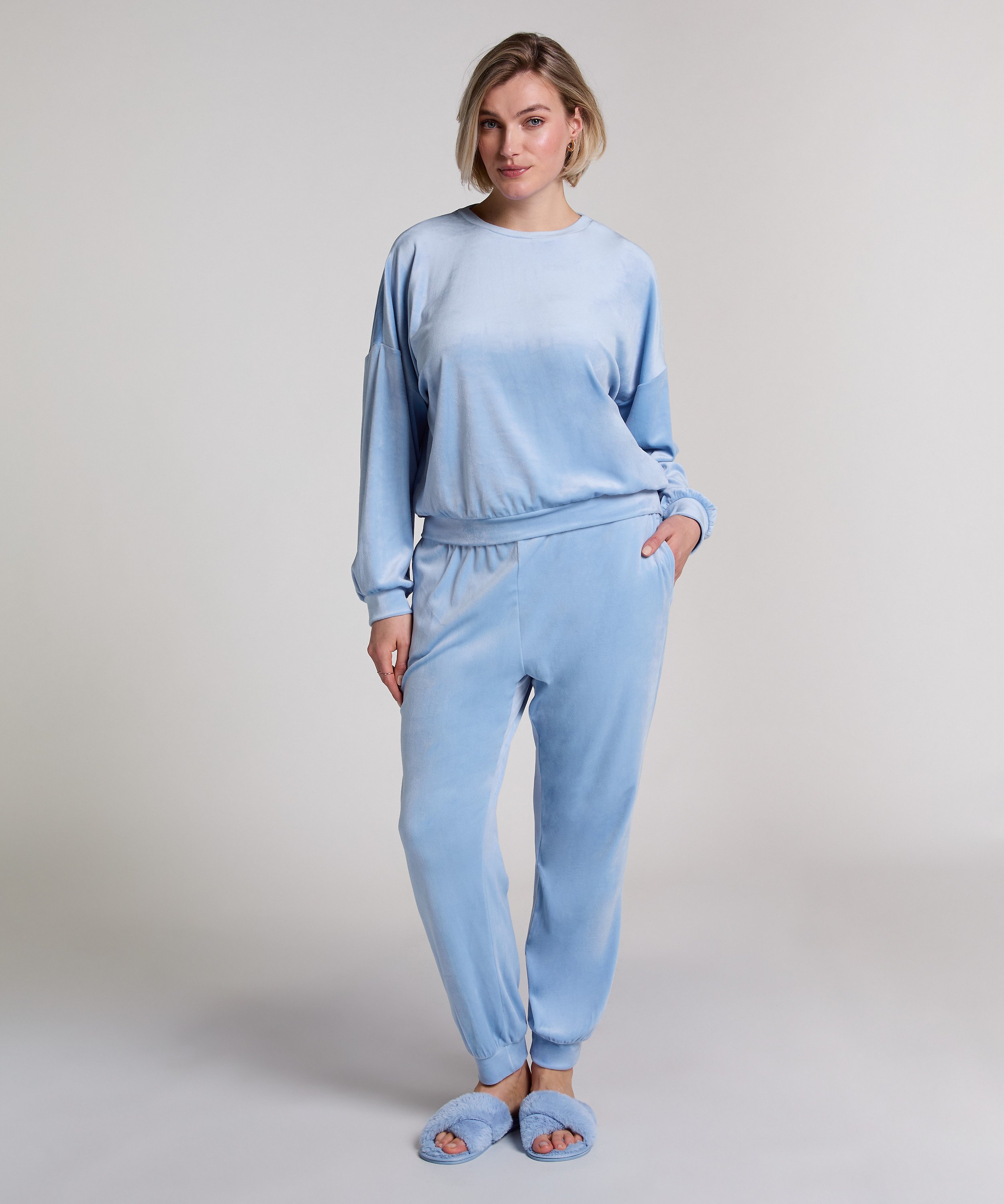 Velourtopp, Blå, main