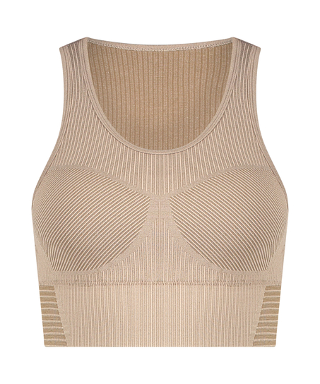 HKMX sömlös sport-bh, Grå