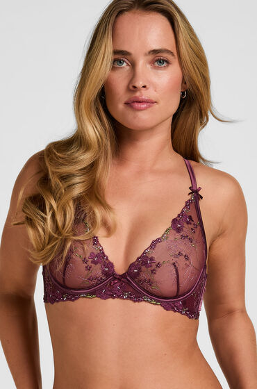 Hunkemöller Longline Bygel-BH Utan Vaddning Peonie Lila