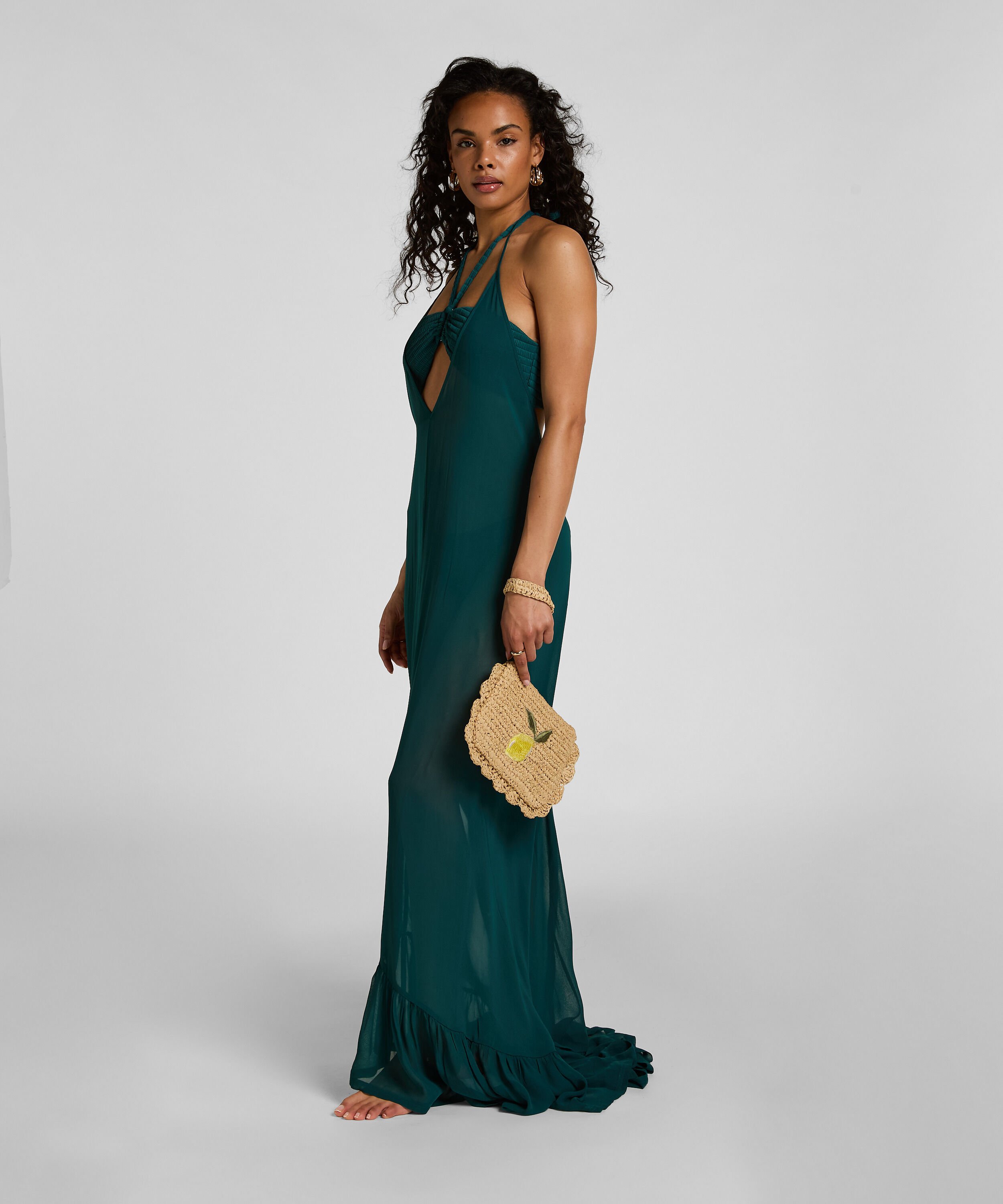 Clutch Raffia, Beige Clutch Raffia, Beige