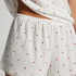 Pyjamasshorts Pointelle, Vit