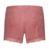 Shorts i sammet och spets, Rosa