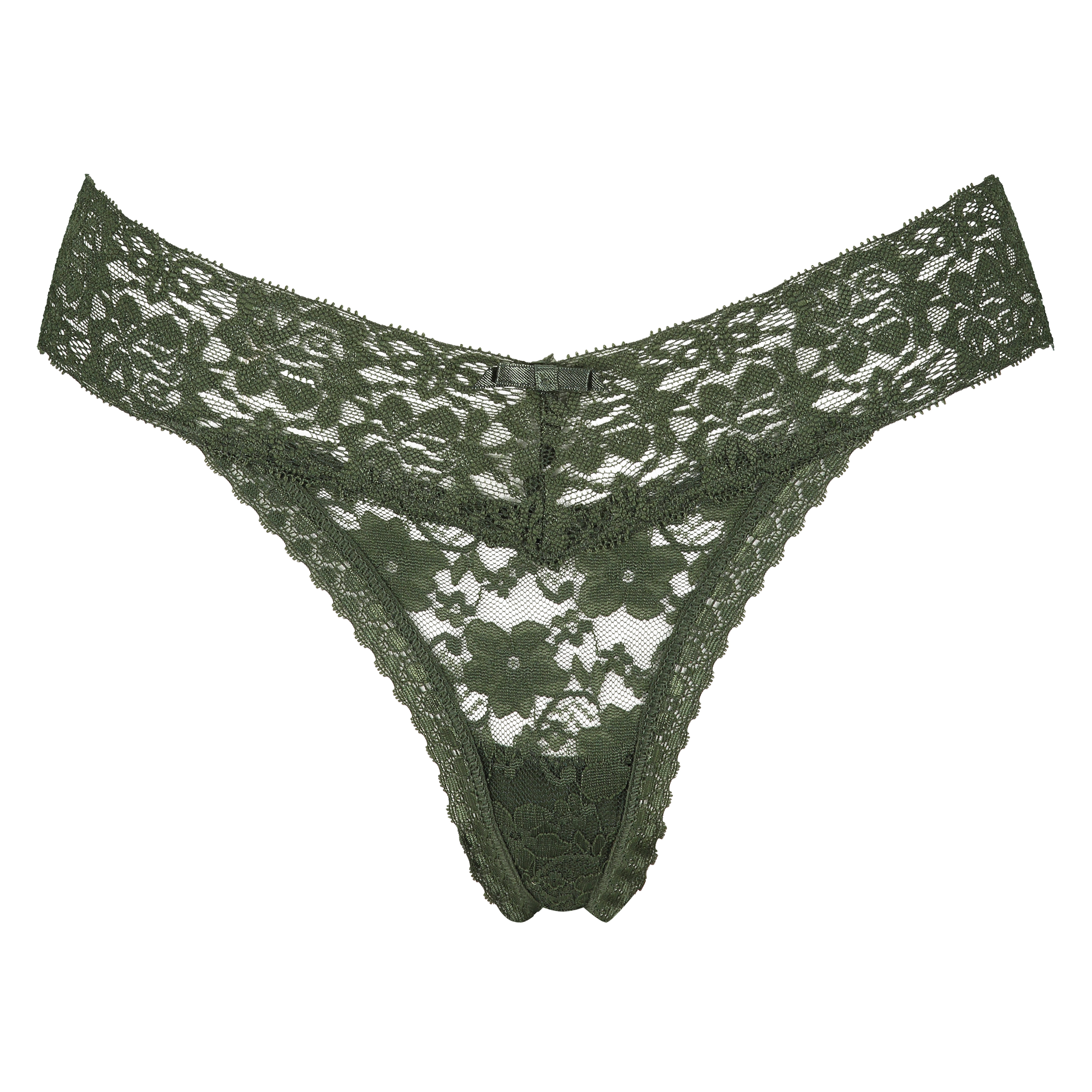 Stringtrosa Floral Lace, grön, main
