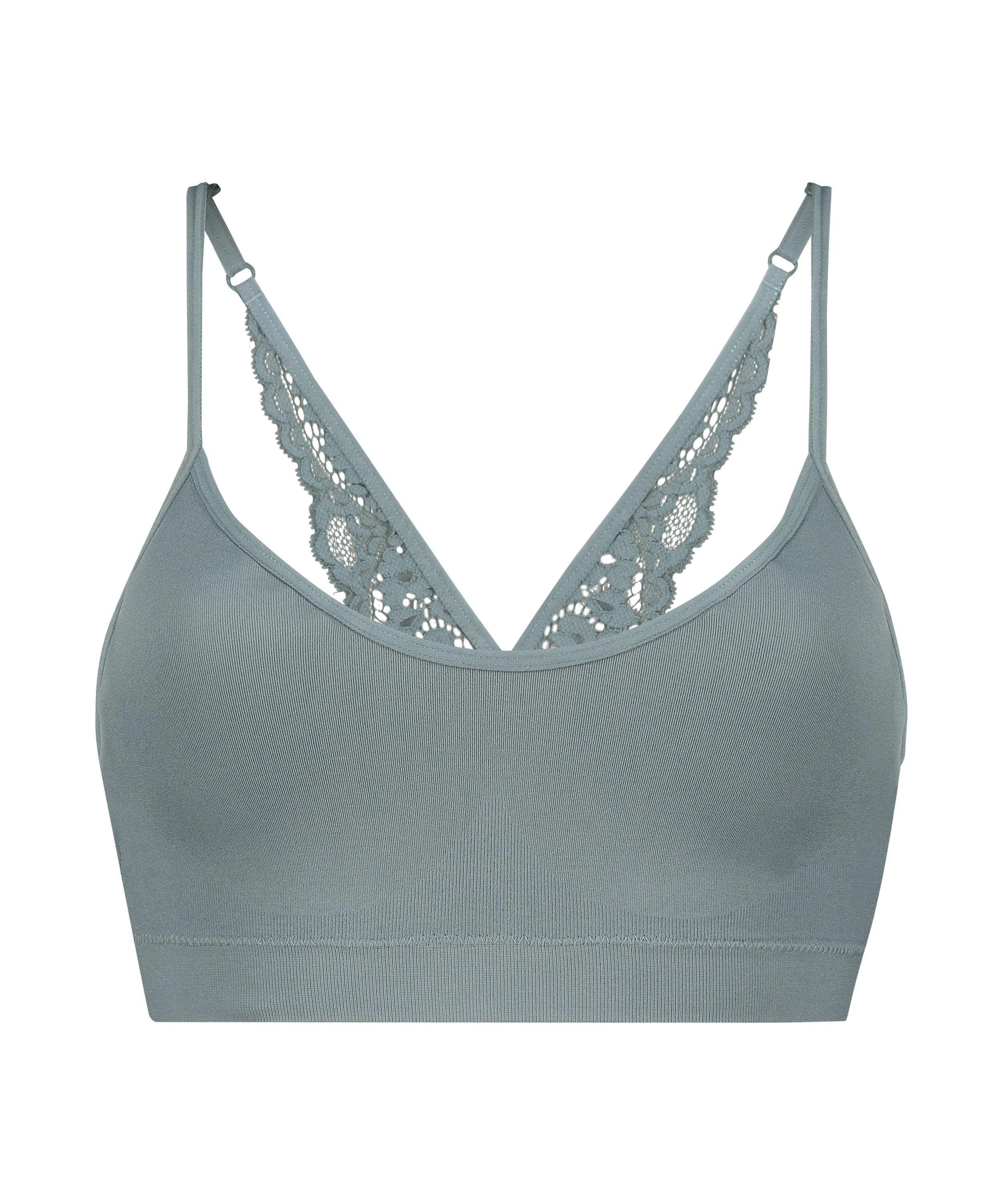 Rose sömlös bralette, Grön, main