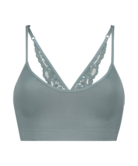 Rose sömlös bralette, Grön