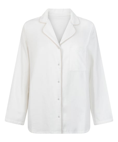 Pyjamastopp Flanel Essentials, Vit