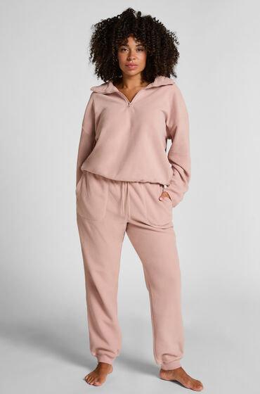 Hunkemöller Sportig joggingbyxa i fleece Rosa