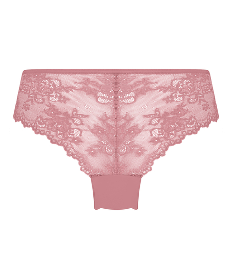 Brazilian-trosa Invisible Lace Back, Rosa