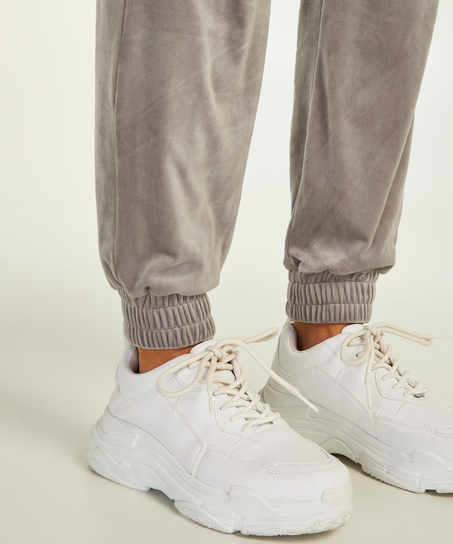 Joggingbyxor i velour, Gr&aring;