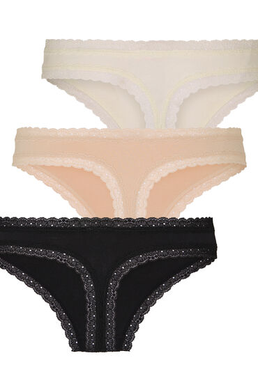 Hunkemöller Multipack Bomullsstrings trosor dam – bild 3