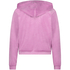 Hoodiejacka i velour, Rosa