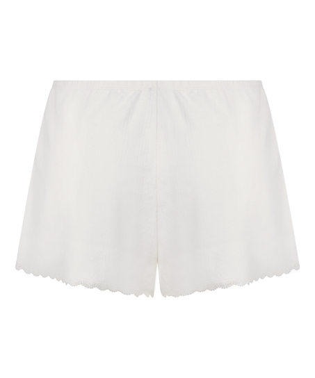 Pointelle-shorts, Vit