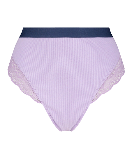 Glo Up h&ouml;gt skuren stringtrosa, bl&aring;