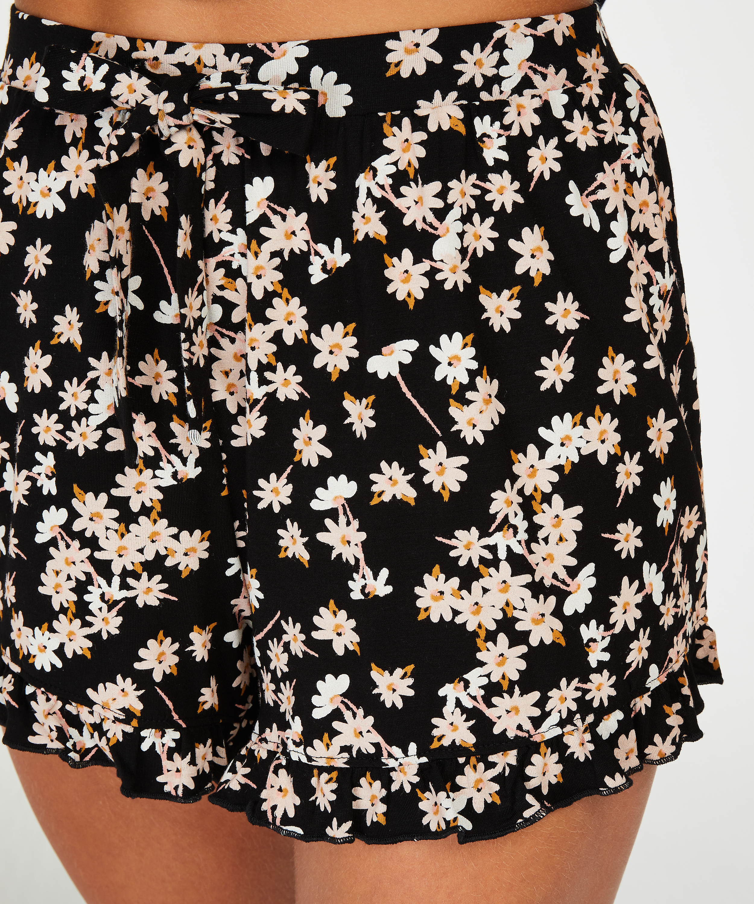 Kort pyjamas-set, Svart, main