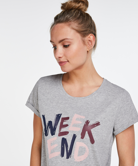 Nattlinne med rund halsringning, Grå