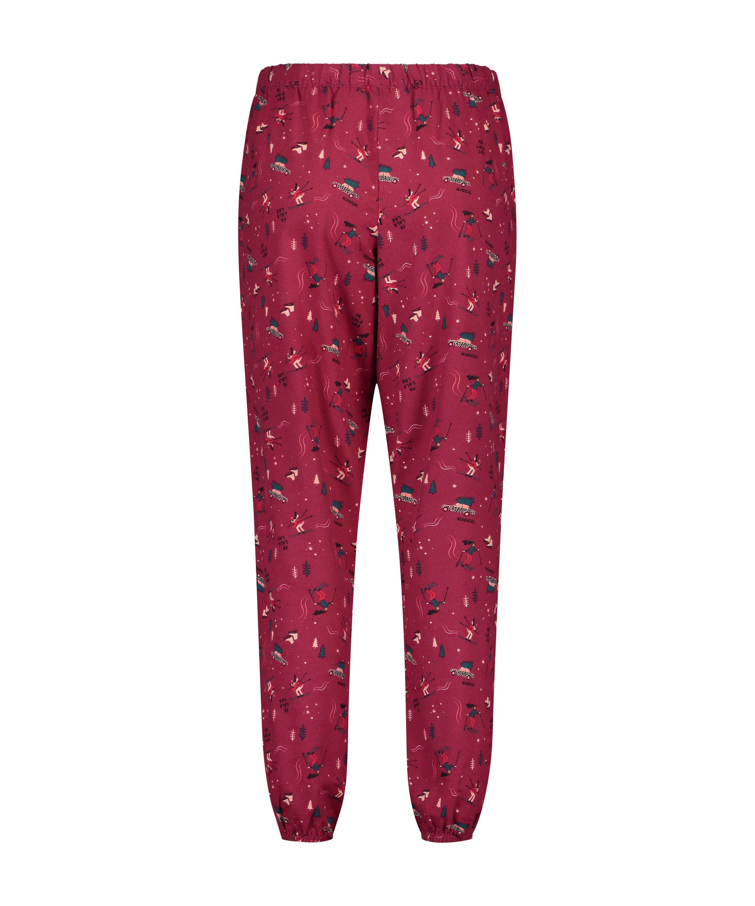 Petite Twill Pyjama pants, röd, main