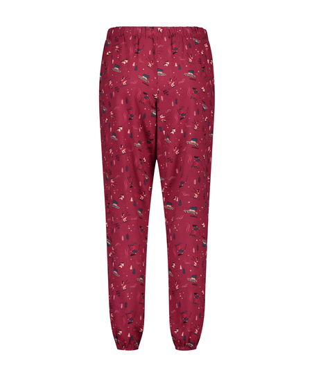 Petite Twill Pyjama pants, röd