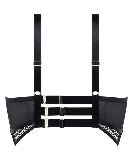 Icke-formpressad longline-behå Missy, Svart