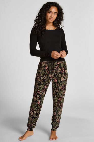 Hunkemöller Pyjamasbyxa Jersey Svart