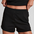 Pointelle-shorts, Svart