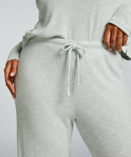 Pyjamasbyxa Pointelle, Grön