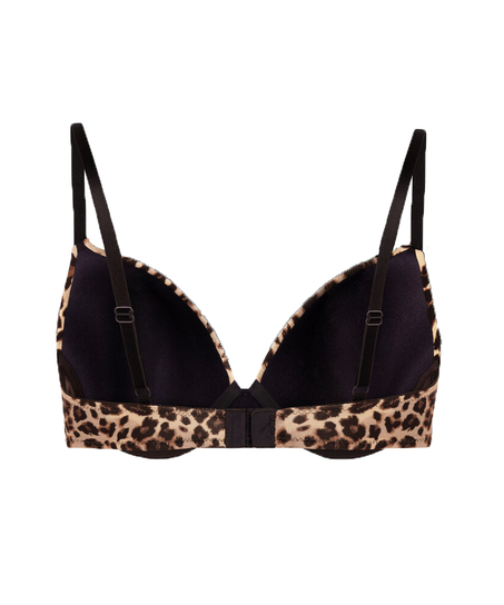 Formpressad bygel-bh Plunge, Brun