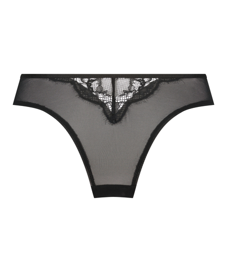 H&ouml;gt skuren brazilian-trosa Elissa, Svart