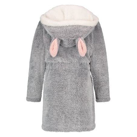 Morgonrock Fleece Teens, Grå