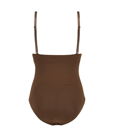 Sömlös förbättrande byxor med hög midja, Röd