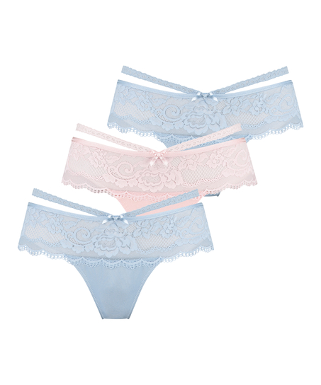 Quinn string-boxershorts 3-pack, blå