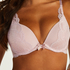 Leonie formpressad bygel-bh med push-up, Rosa