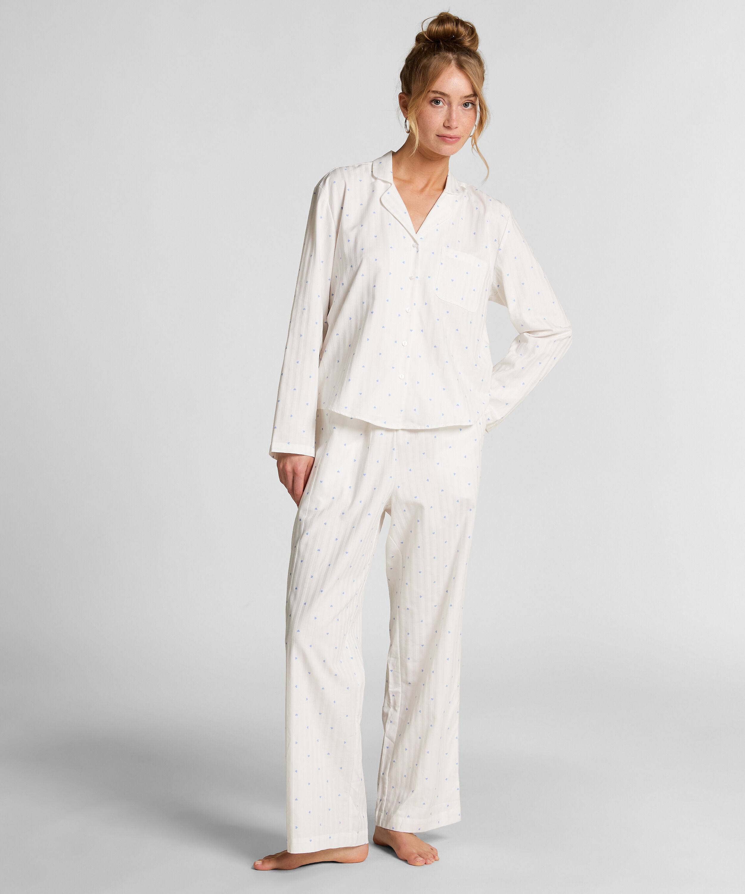 Jacquard Pyjamastopp och Långärmad