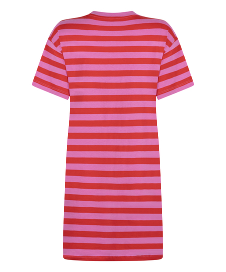 Nattskjorta med rund hals, Rosa