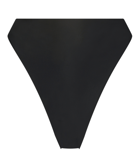 Sicily högt skuren bikniunderdel, Svart