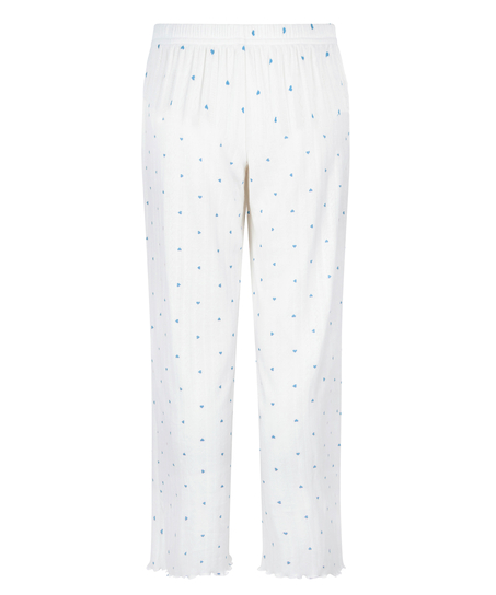 Pyjamasbyxa Pointelle, Blå