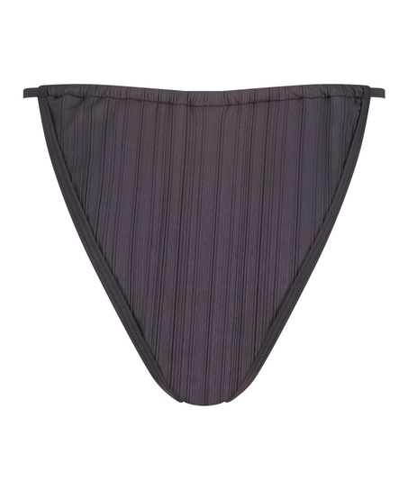 Högt skuren bikiniunderdel Lisbon, Grå