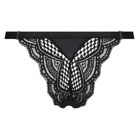 Tanga-stringtrosa Duckie, Svart