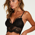 Donatella Longline Bralette, Svart