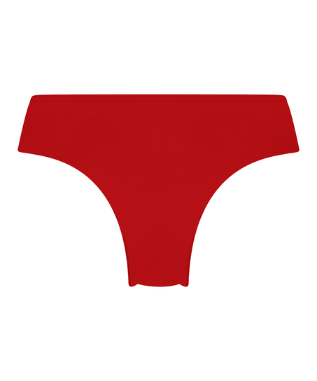 Brazilian-trosa Invisible Lace Back, Röd