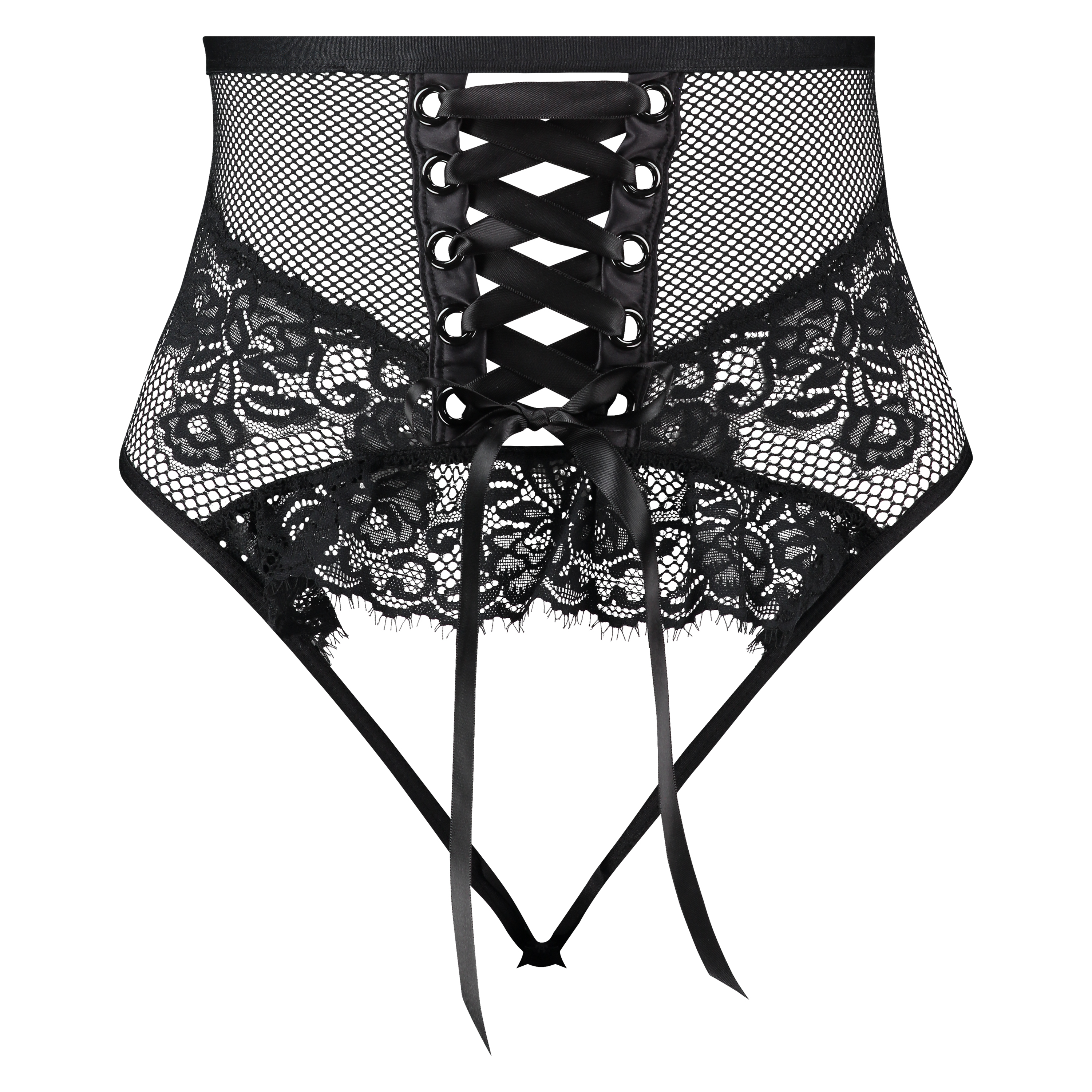 Brazilian-trosa Charlie Open Back, Svart, main