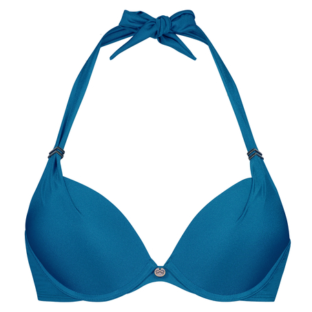 Formpressad push-up-bikinitopp Sunset Dream Storlek A - E, blå