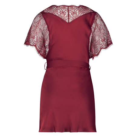 Kimono Cap Sleeve, Röd