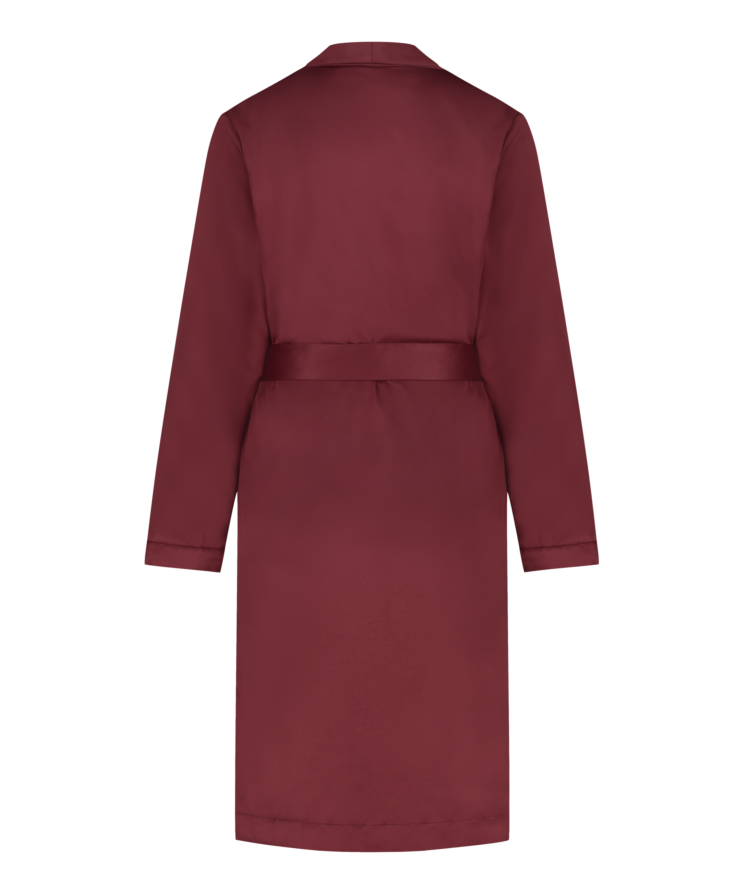 Badrock av satinfleece, Röd, main