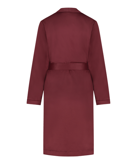 Badrock av satinfleece, Röd