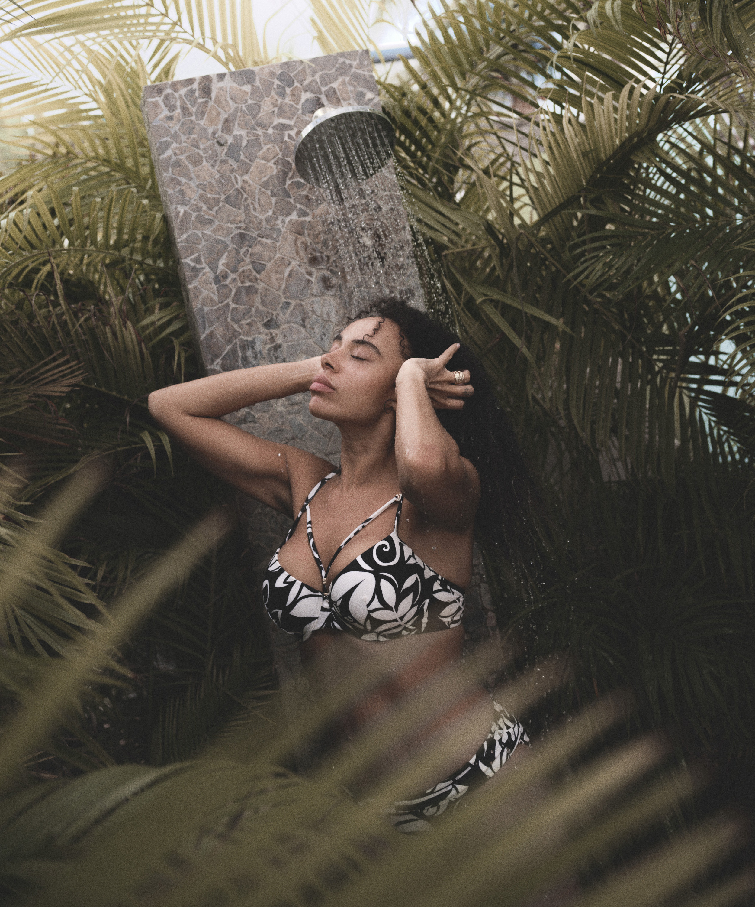 Mauritius bikiniöverdel, Svart, main