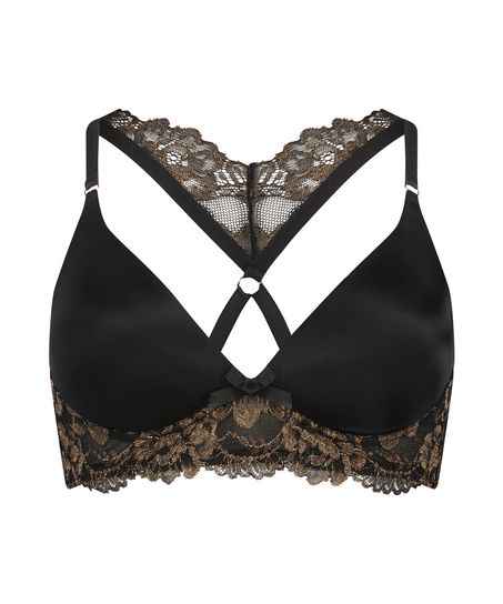 Formpressad bh utan bygel Lexi, Svart