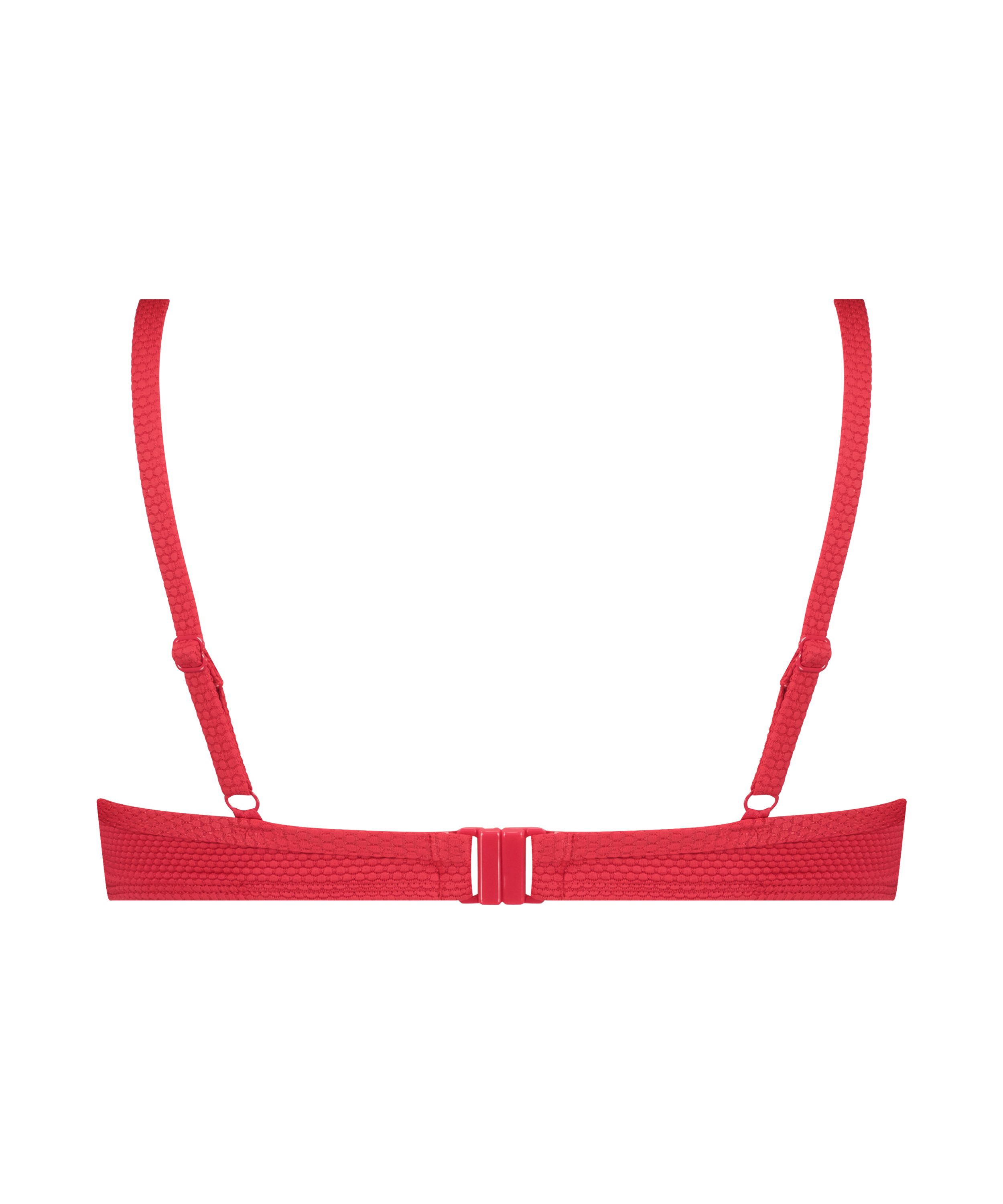 Scallop icke-formpressad bikini&ouml;verdel med bygel, Rosa, main