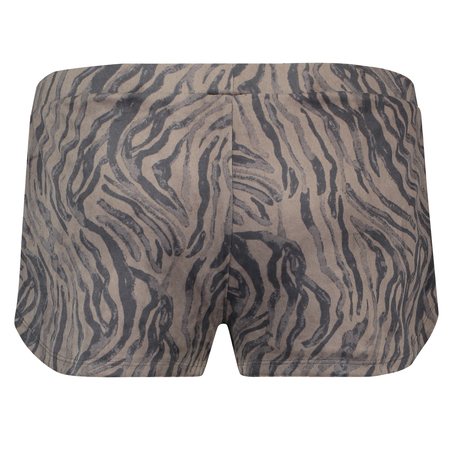 Velvet pyjamasshorts, Grå