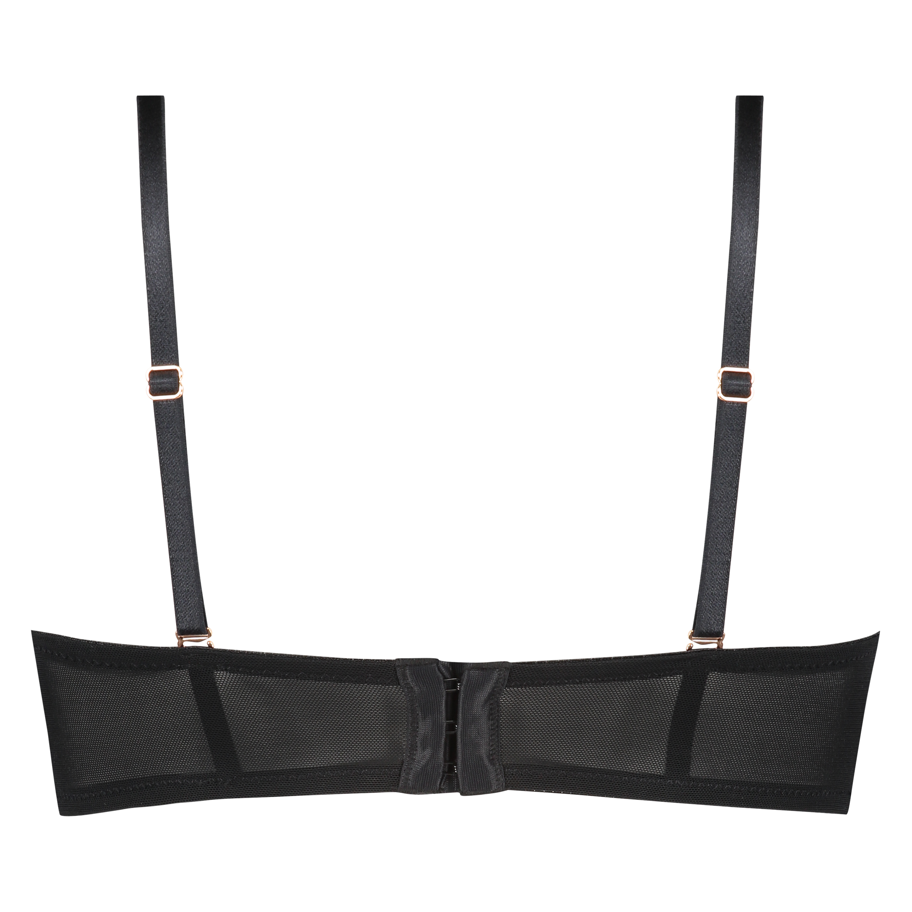 Formpressad axelbandslös bygel-bh Mara, Svart, main